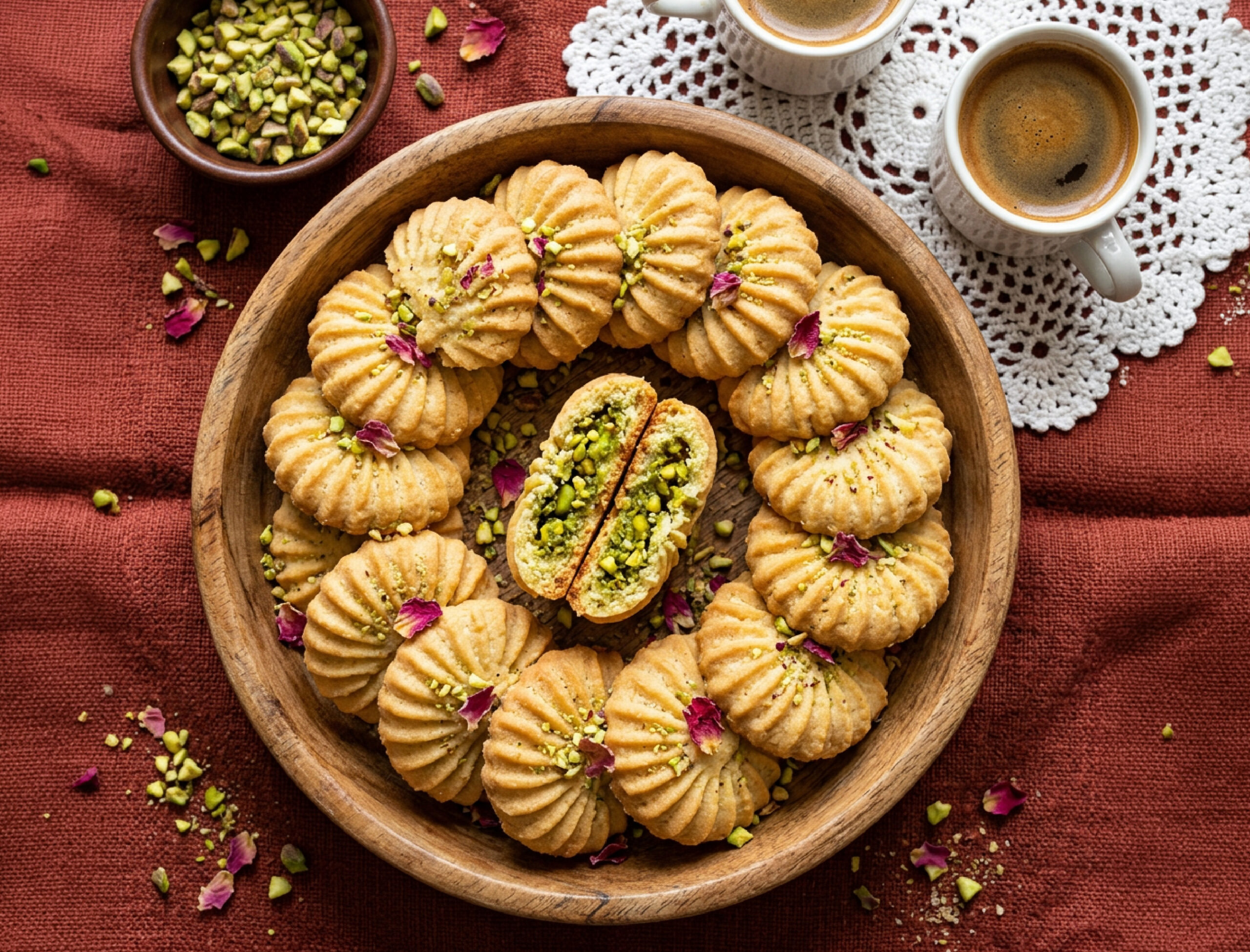 معمول سميد الفستق